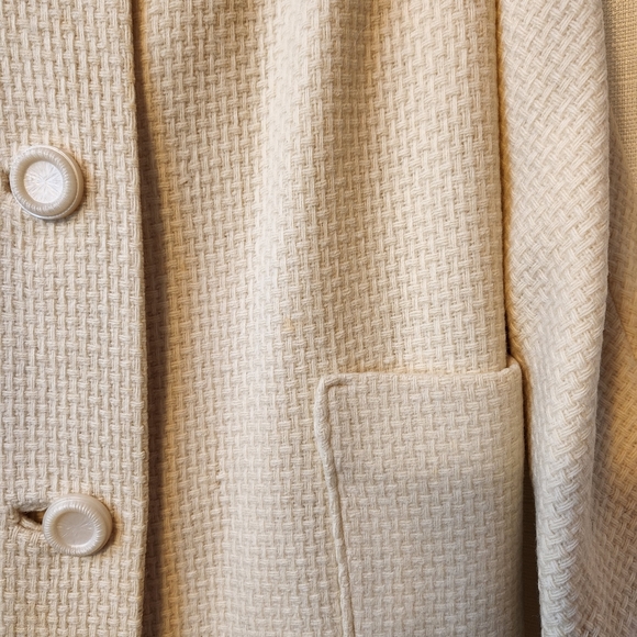 🎀 Vtg 60s Light Academia Coat | Wool Blend | M 🧥 - Picture 6 of 7